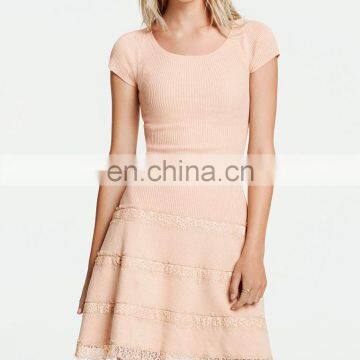 CHEFON Lace trim pictures of elegant casual dresses for women