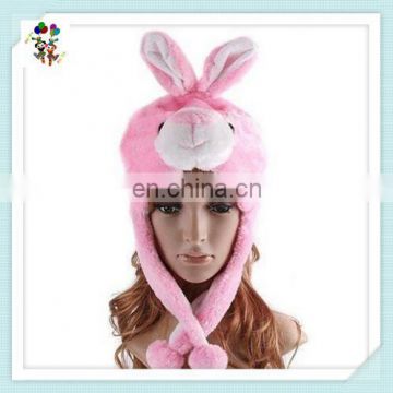 Beanie Fleece Winter Warm Fluffy Hooded Earmuff Bunny Animal Hats HPC-0243