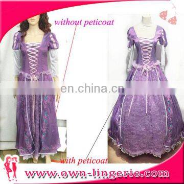 Ball Gwon Vintage Petticoat for Wedding Dress or Costume Free Size Long Petticoat Skirt 3 Hoops Crinoline Petticoat Underskirt photo-3