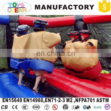 cheap inflatable twins sumo wrestling suits for adult with foam mat