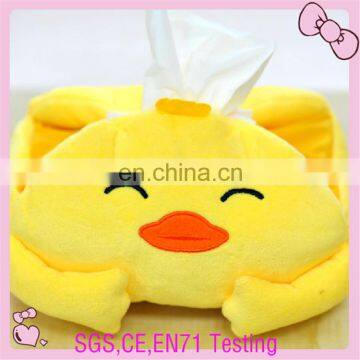 Cute stuffed plush animal shape tissue box