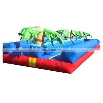 double lane plam tree inflatable water slip n slide