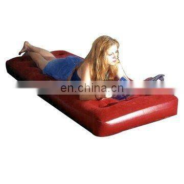 Inflatable air bed/Inflatable PVC bed/Inflatable flocked air bed