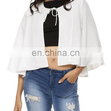 Tie Neck Cape Jacket for women