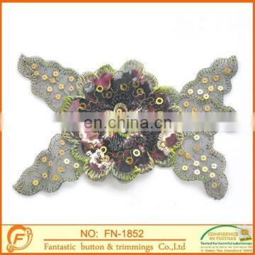 classical flower beaded collar for women garments