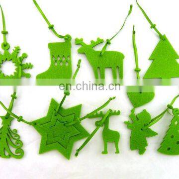 Custom Colorful Xmas Christmas Tree Felt Decoration Hanger photo-4
