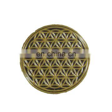 flower of life gold label stickers custom