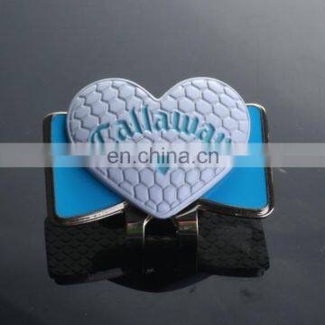 Zinc Alloy Golf Hat Clip With Magnetic Ball Marker Custom photo-5