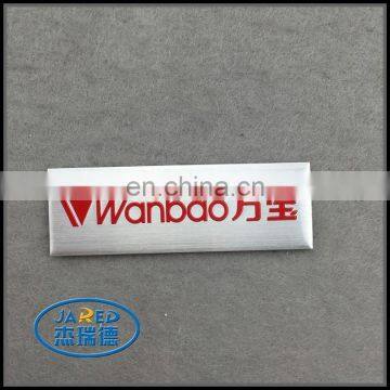 customized aluminium badge sticker for company logo