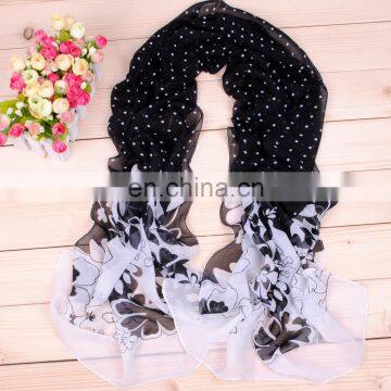 Wholesale China High Quality Digital Printed Silk Chiffon Scarf photo-3