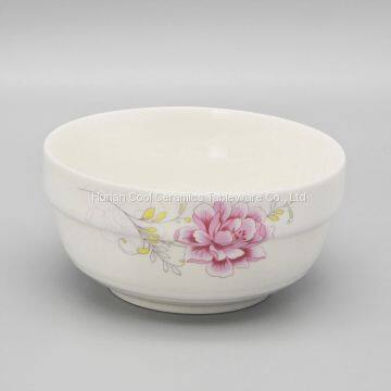 Simple Color High Quality Wholesale Factory Price Rice Ceramic Bowl