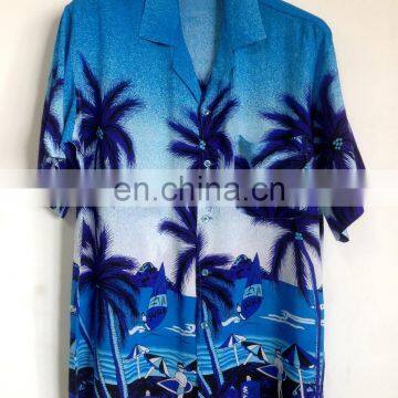 rayon hawaiian short sleeve fashion shirts