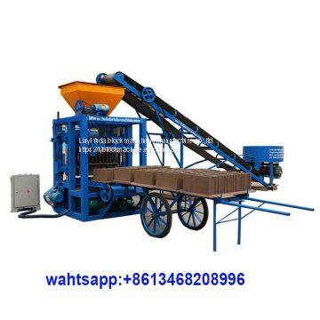 QT4-24 Small Scale Semi-aut block making machine/hydraulic press machine/concrete road paver block machine