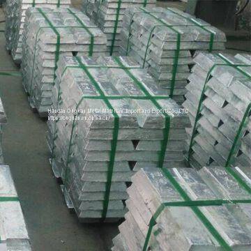 zinc ingot high quality 99.995