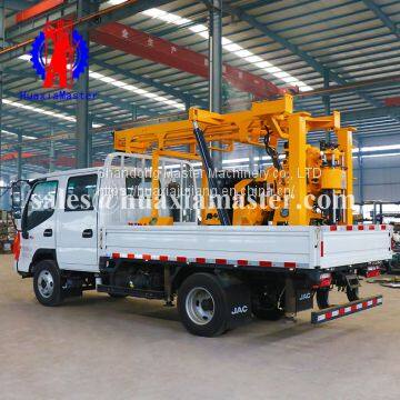 XYC-200 Truck Mounted Hydraulic Core Drill Equipment /Light Truck Chassis Car Drilling Rig
