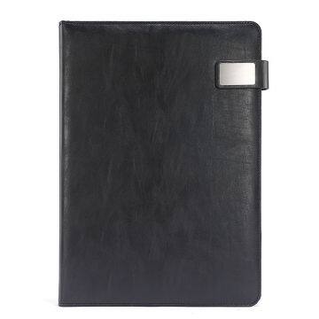 Fashion Office Manager Business Clip Conference A4 Three Color PU Leather Meeting Folder photo-4