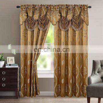 2020 Hot sale valance curtain cheap jacquard curtains ready made wholesale