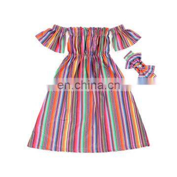 wholesale mommy and me Serape  Dress Casual Dress Summer Dress