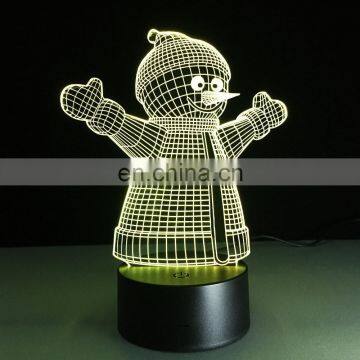 Snowman 3D Led Night Light for Christmas Gifts photo-4