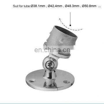 Stainless Steel Wall Mount Handrail Wall Mounted Adjustable Round Tube Support Glass Bracket photo-5