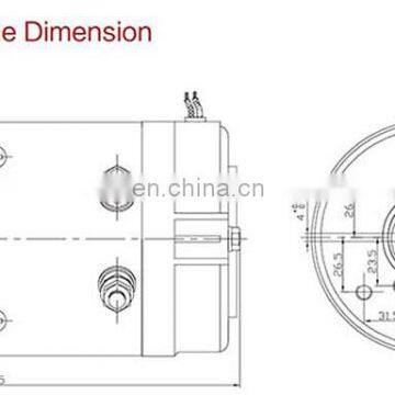 12В 2,8 кВт 4 л.с. китайская фабрика высокомоментный DC-электродвигатель по часовой стрелке для электропорога грузовика ZD1228 photo-5