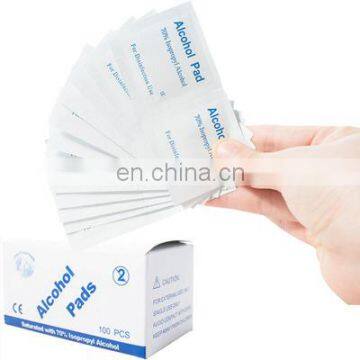 100pcs/box Disposable Alcohol Cotton Pad 6*3cm Medical Alcohol Swab Wipes Piece Antibacterial Skin Cleaning Care First Aid