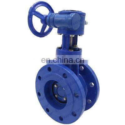 butterfly valve wafer type w/worm gear 4 epdm set worm gear operated wafer  butterfly valve