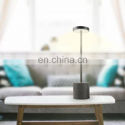 Amazon Custom Aluminum Acrylic Battery Rechargeable Lamp Restaurant Decorative LED Side Table Lamp photo-5