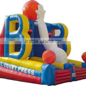 indoor interactive inflatable basketball bound game for promotion