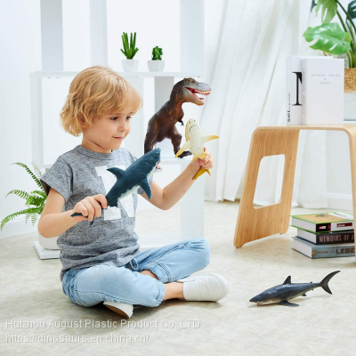 Kit of Ocean Animal Model Soft PVC Hand Painting JAWS Shark Animal Figure Toys Gift Set Decoration Model photo-3