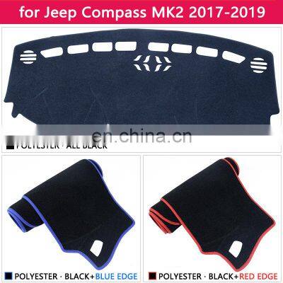 for Jeep Compass 2017 2018 2019 MK2 Anti-Slip Mat Dashboard Cover Pad Sunshade Dashmat Protect Carpet Car Accessories 2nd Gen