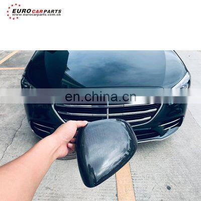 sclass w223 dry carbon fiber material side mirror cover fit for W223 S400L 2021y rear mirror cover W223 mirror cover
