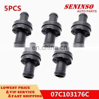 Genuine New 5pcs OEM 07C10-3176C 07C103176C  07C 103 176 C PCV Valve Fits For AUDI A6 RS6 C6 4F