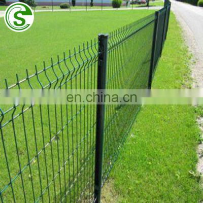 Nylofor 3D Garden fence  Green Vinyl Coated 3D Curved Garden Fence Panel