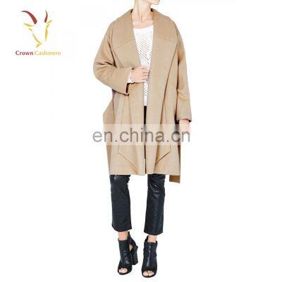 Woven Warmest Winter Women Wool Cashmere Coat photo-2