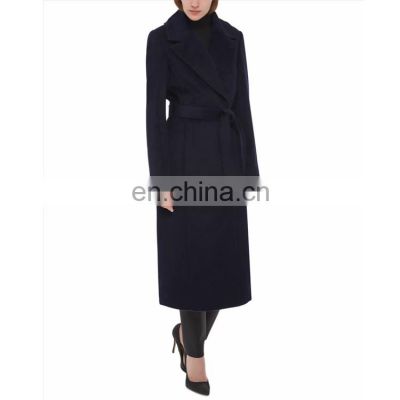 Elegant Ladies Long Winter Cashmere Coat