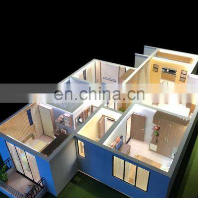 Architectural 3d interior rendering miniature model building