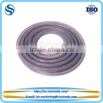 Flexible PVC suction & delivery hose, steel spiral reinforced pvc spiral flexible hose