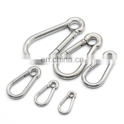 Sterling silver 304/316 aluminum/stainless steel hiking carabiner hook