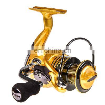 2021 13+1BB 5.5:1 High Quality LEO Metal Wholesale EVA Handle Golden Carp Fishing Reels Coil Spinning Reel