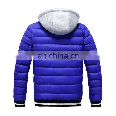 Wholesale Custom Large Size Fashion Trend Men's Long-sleeved Down Warm Hooded Smart Heating Adjustable Temperature Jacket photo-3