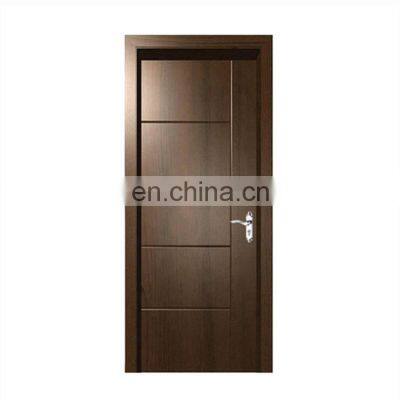 modern latest design solid wood soundproof interior doors for houses bedroom prehung walnut best flush single french wooden door