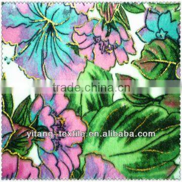 High quality and low price 100 polyester comfortable soft velvet fabric