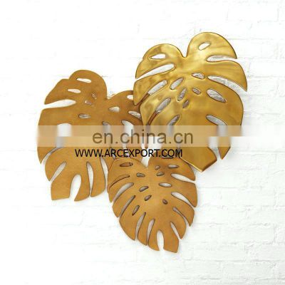 leaf gold wall decoration