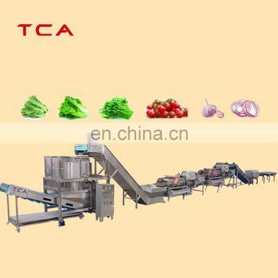 Industrial Vegetable Processing Line Salad Cutting Washing Dewatering Machine for sale