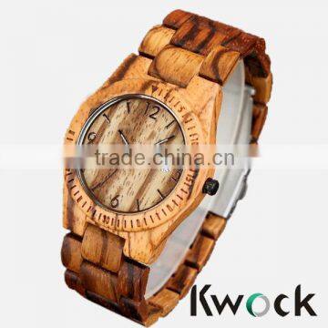 BEWELL Water Resistant Wood Watch Wooden Bamboo Western Wrist Watch ECO Friendly Watch photo-5