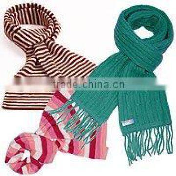 100% Cashmere Knitted Gent scarf