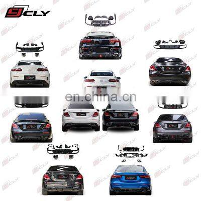 CLY Rear Diffusers For 2016+ Mercedes E Class W213 AMG Line E Coupe W238 C238 Facelift E63s AMG E53 AMG BBS Diffuser Tips