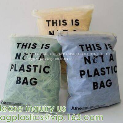 Bio degradable corn starch PLA Slider Zipper Bags, Compost Slider zipper bags, Eco Friendly zipper sldier, Biodegradable