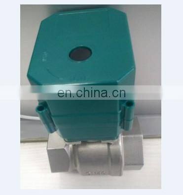 12V 24V 220V CTF-001 PVC SS304 DN25 dn32 DN50 dc 12v mini motorized ball valve